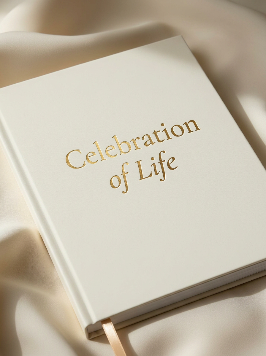 Memorial program booklet